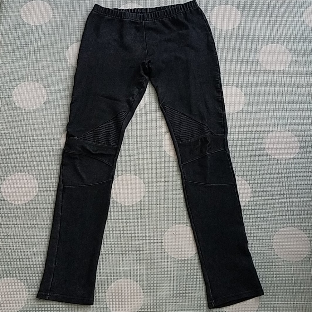 Waistband dark gray leggings
